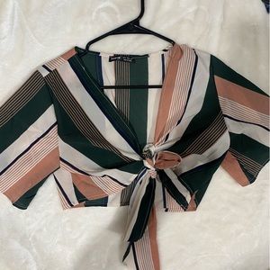 Stripe crop top